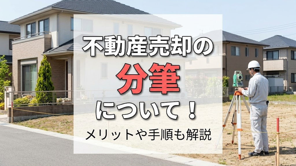 不動産売却の分筆について!メリットや手順も解説