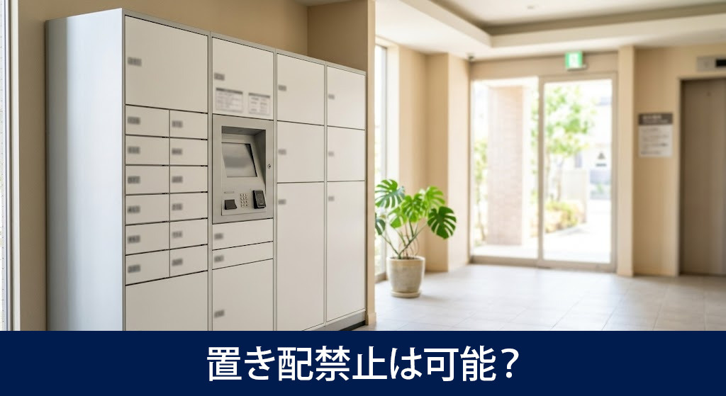 アパートの置き配禁止は可能?