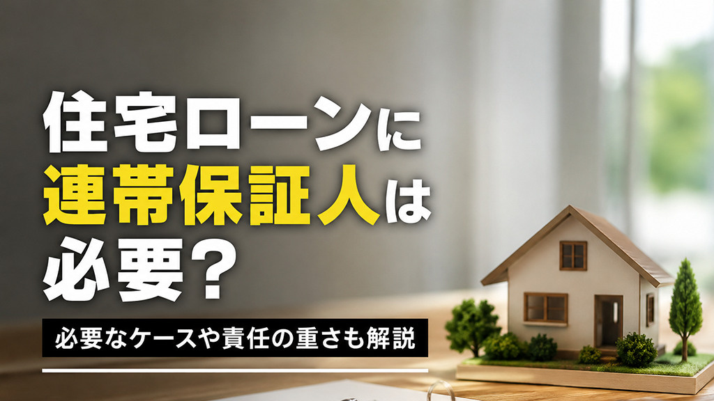 住宅ローンに連帯保証人は必要?必要なケースや責任の重さも解説