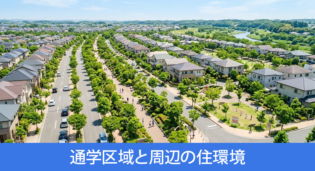 「川越第一小学校」の通学区域と周辺の住環境