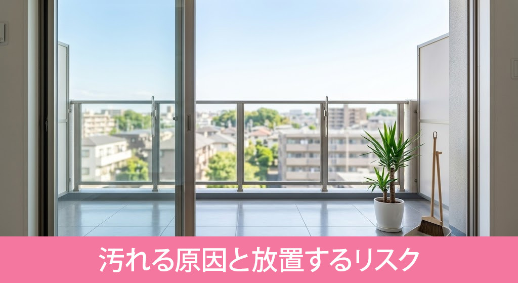 賃貸物件のベランダが汚れる原因と放置するリスク