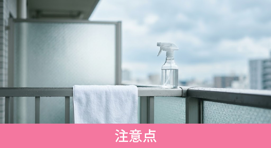 ベランダ掃除で失敗を防ぐための注意点