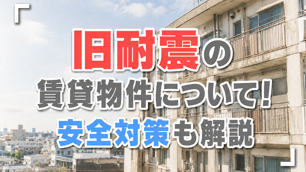 旧耐震の賃貸物件について!安全対策も解説