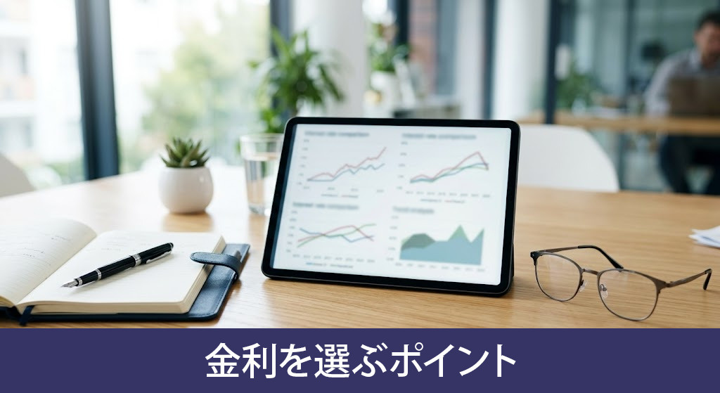 不動産投資ローンの金利を選ぶポイント