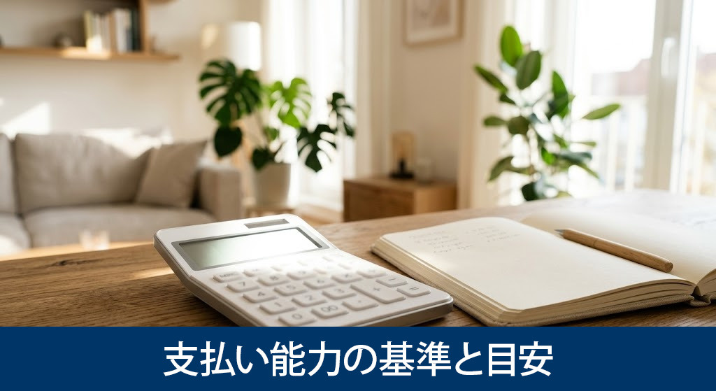 審査で重視される支払い能力の基準と目安