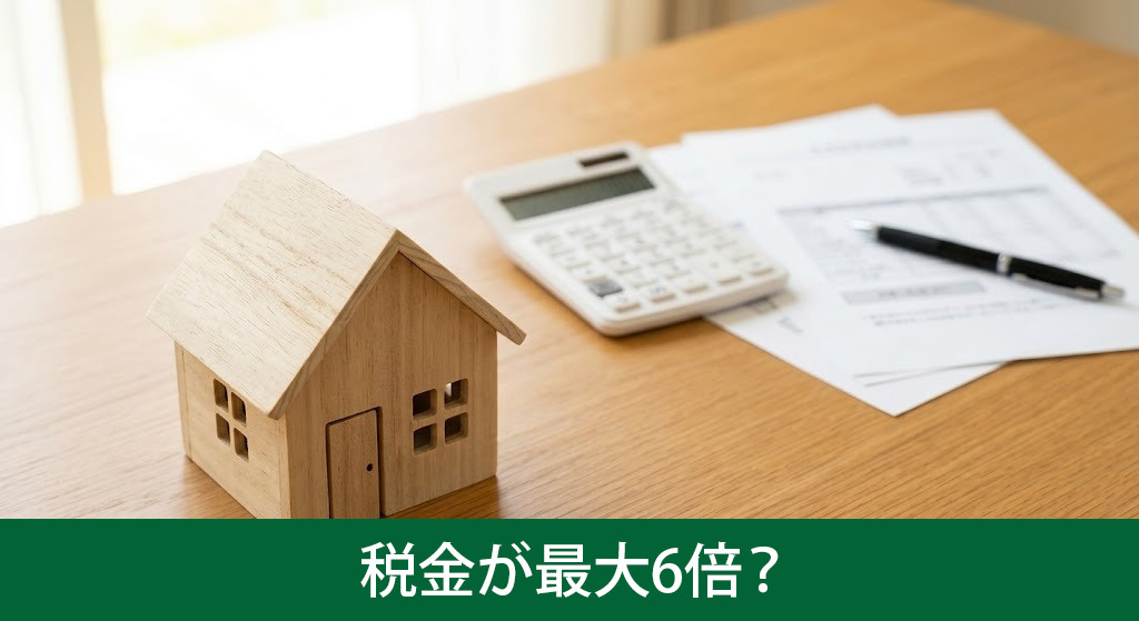特定空家で税金が最大6倍?