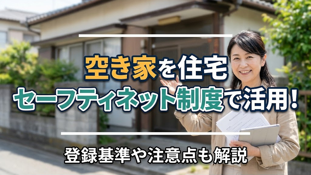 空き家を住宅セーフティネット制度で活用!登録基準や注意点も解説