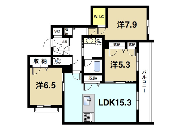 シャーメゾン オークルートの間取り図4