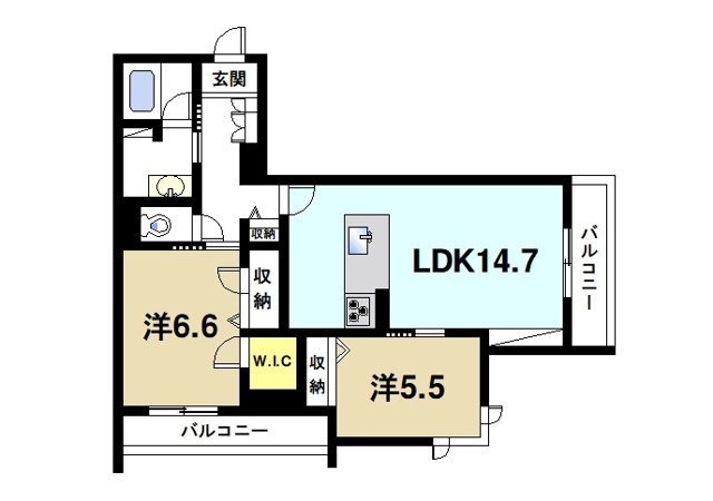シャーメゾン フェリーチェの間取り図4