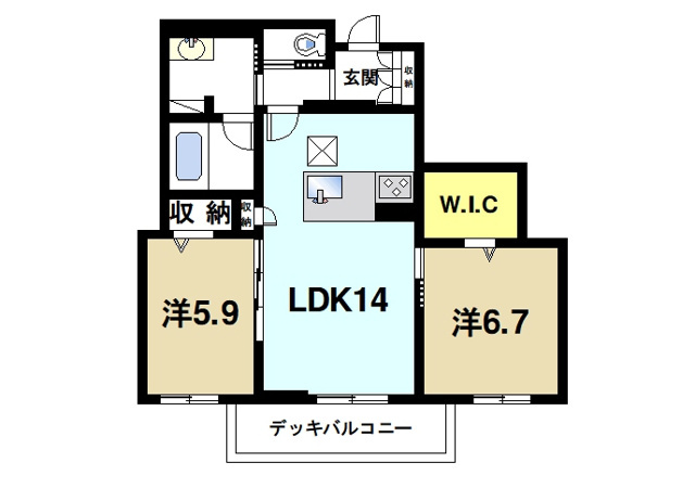 クリスタル シャーメゾンの間取り図1
