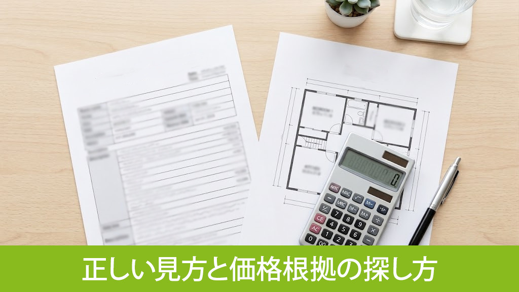 不動産査定書の正しい見方と価格根拠の探し方