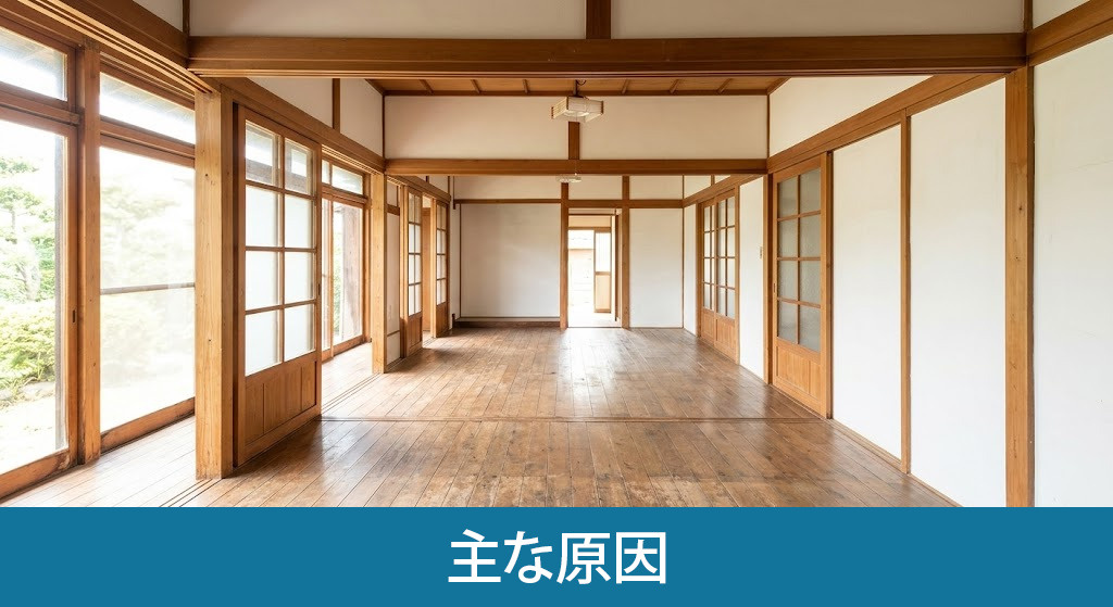 空き家の劣化スピードを早める主な原因