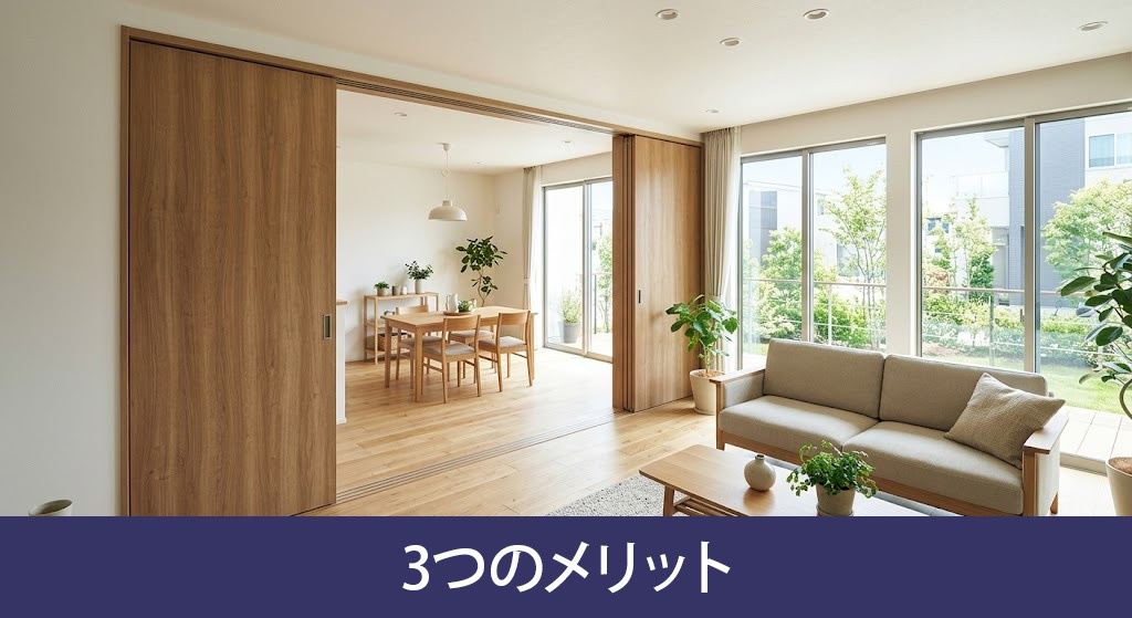 部屋に引き戸を取り入れる3つのメリット