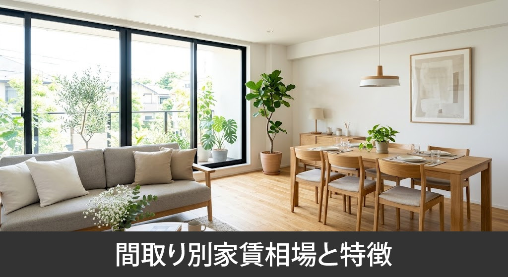 間取り別家賃相場と特徴