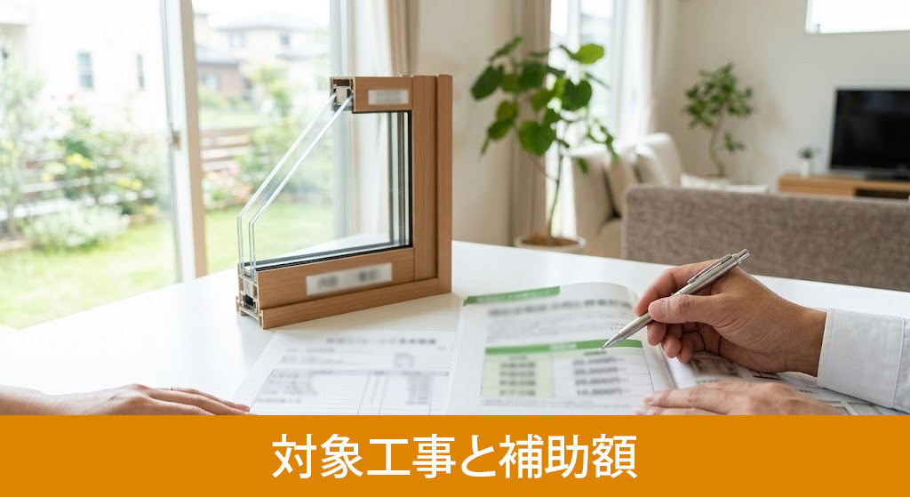 2026年版窓リフォーム補助金の対象工事と補助額