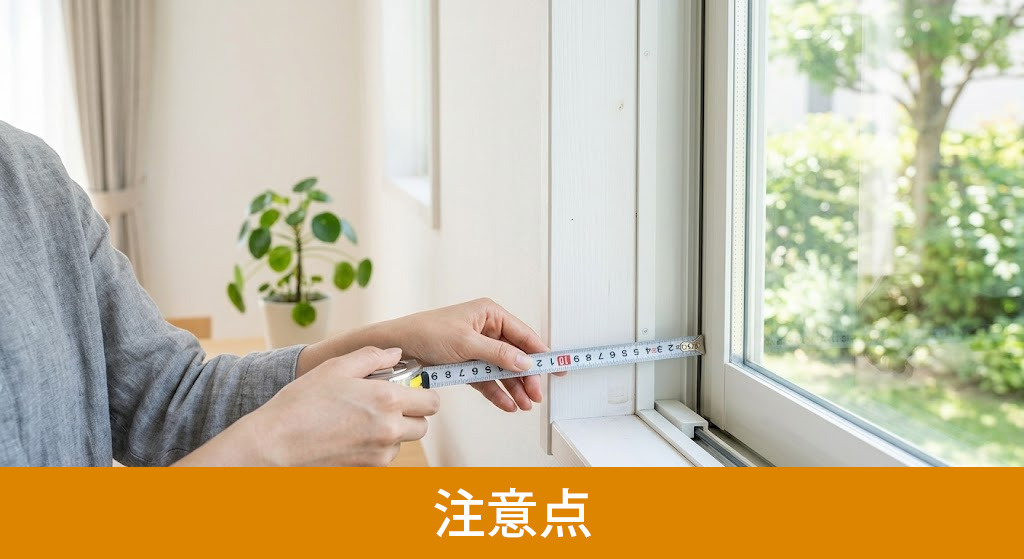 内窓リフォームの注意点