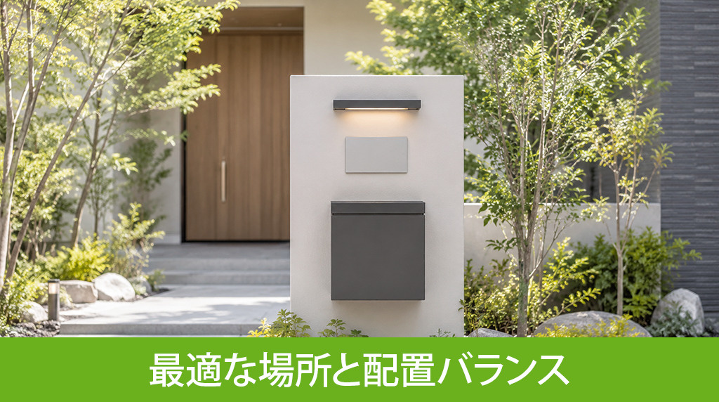 表札を設置する最適な場所と配置バランス