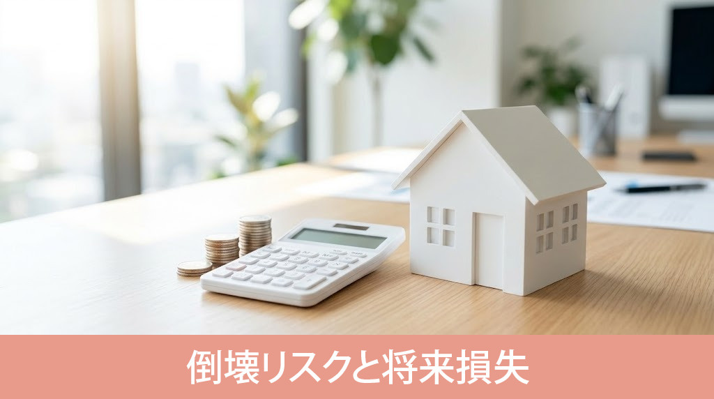 ひび割れ放置による倒壊リスクと将来損失