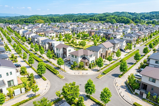 計画的に整えられた新興住宅地の特徴