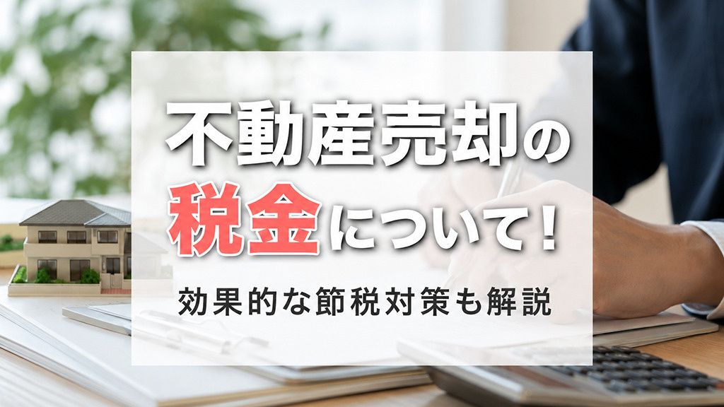 不動産売却の税金について!効果的な節税対策も解説