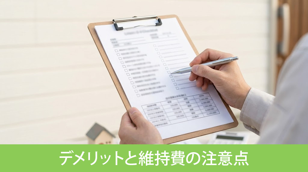 長期優良住宅のデメリットと維持費の注意点