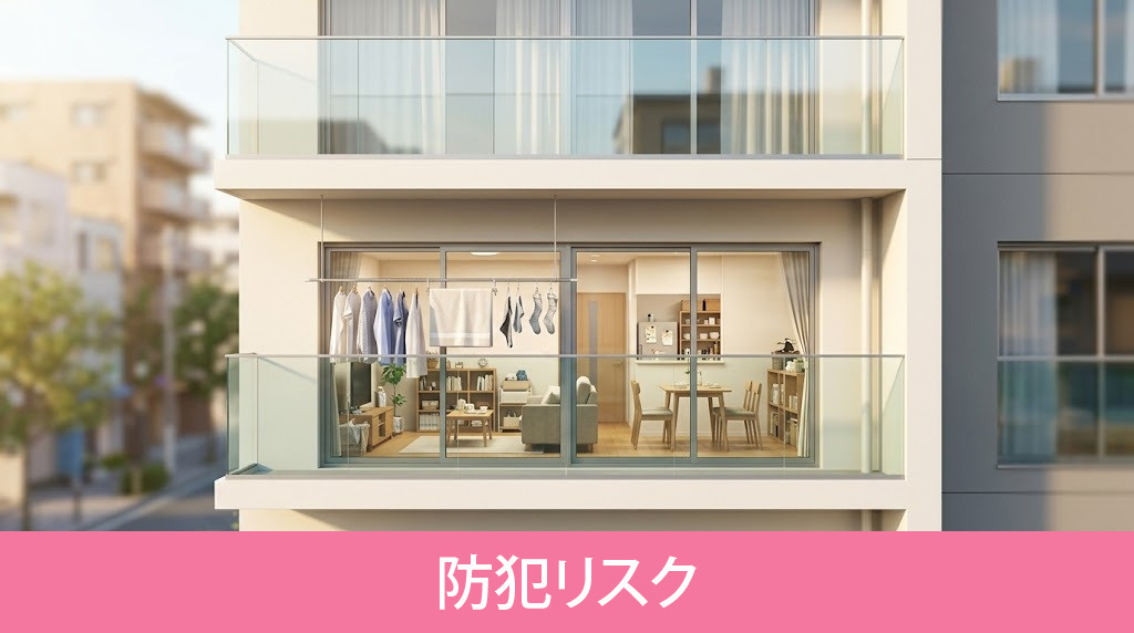 目隠しなしのベランダに潜む防犯リスク