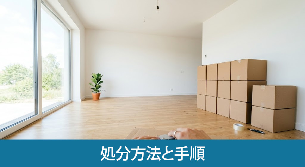 後悔しない実家と荷物の処分方法と手順