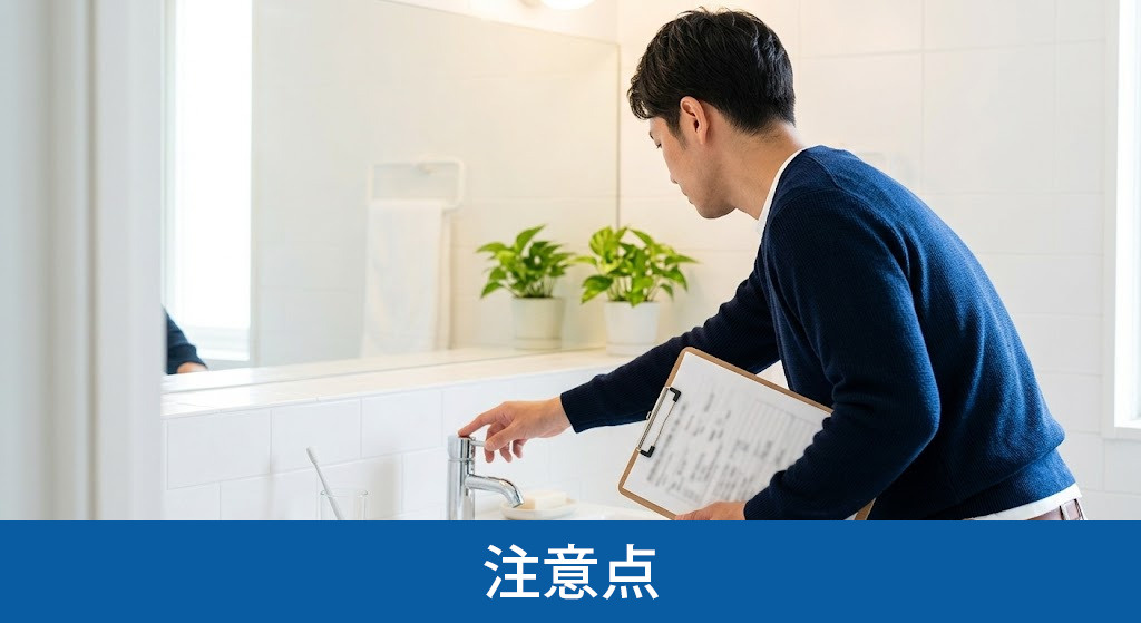 付帯設備表を記入する際の注意点