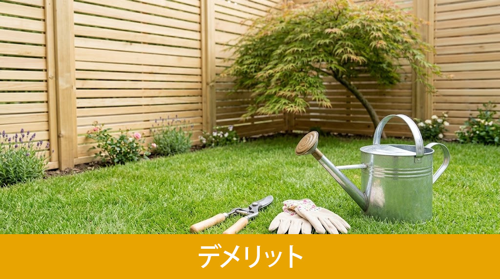 購入前に知っておきたい庭のデメリット