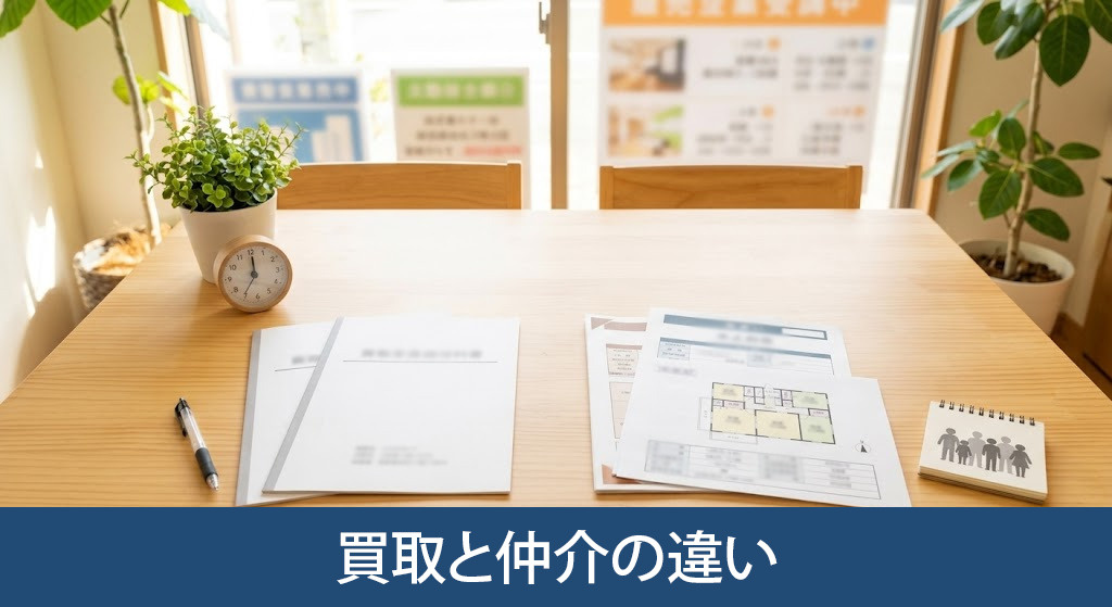 不動産売却における買取と仲介の違い