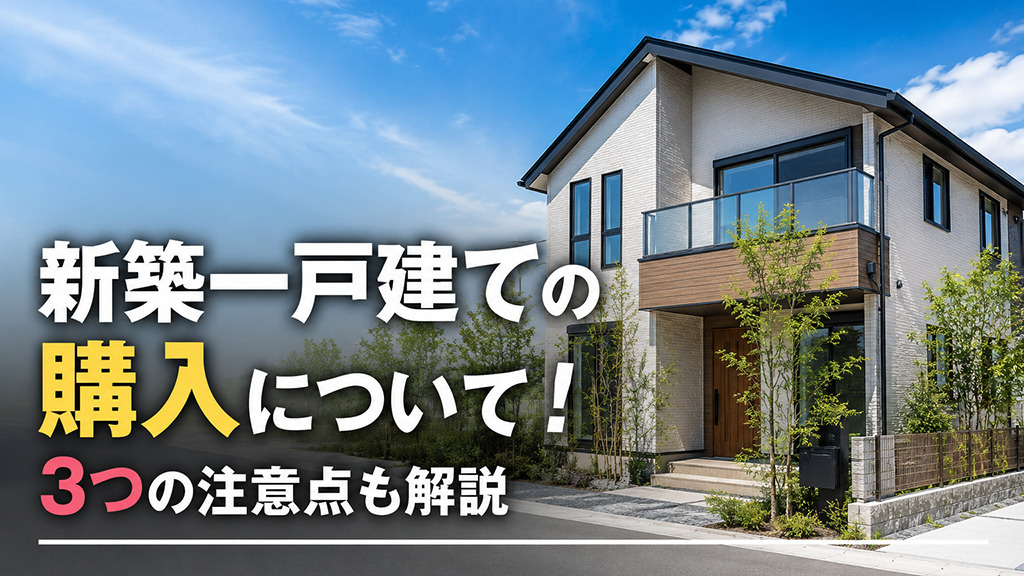 新築一戸建ての購入について!3つの注意点も解説
