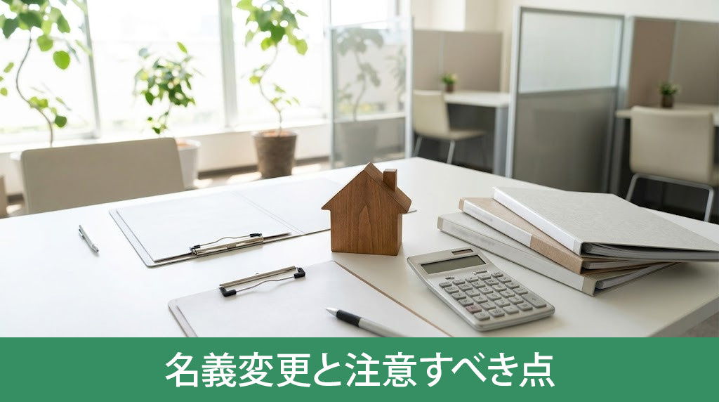住宅ローン残債時の名義変更と注意すべき点