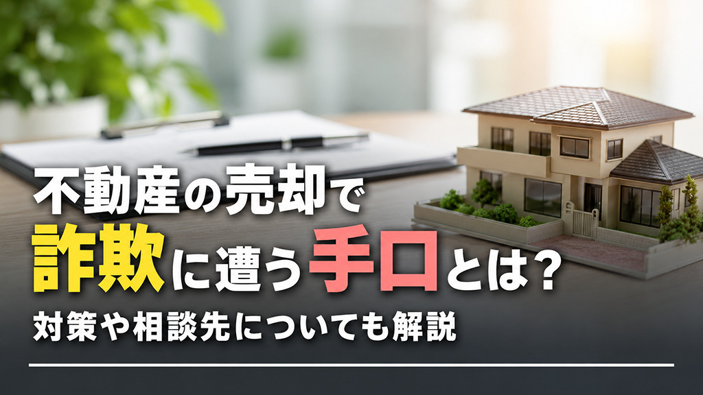 不動産の売却で詐欺に遭う手口とは?対策や相談先についても解説