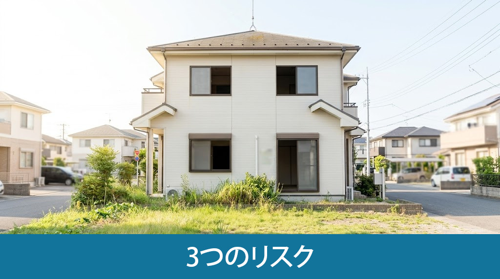 共有名義の空き家を放置する3つのリスク