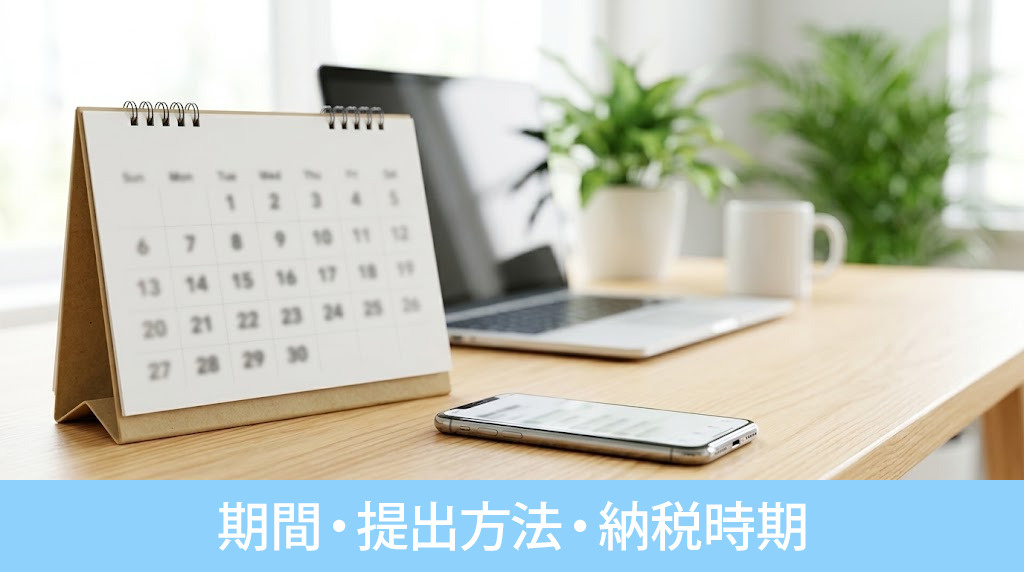 確定申告の期間・提出方法・納税時期