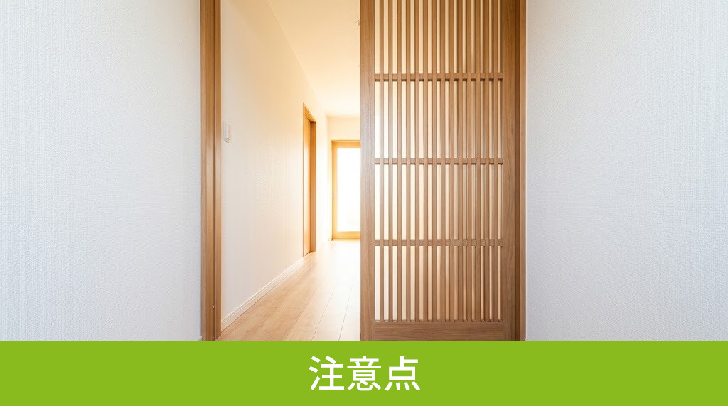 各部屋の設計と安全対策における注意点