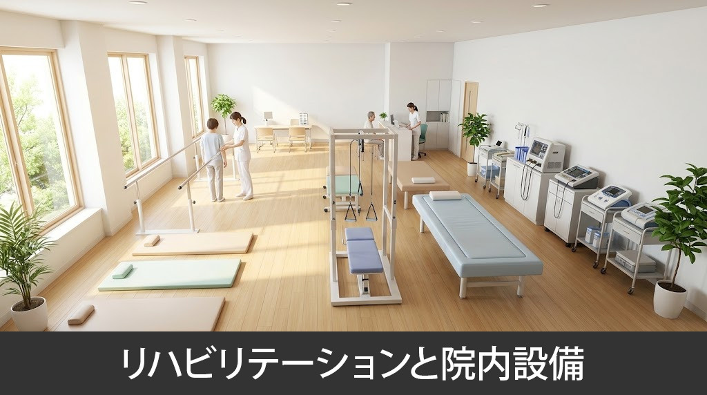 「たかひろ整形外科」のリハビリテーションと院内設備