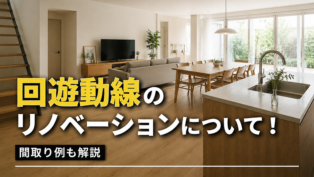 回遊動線のリノベーションについて!間取り例も解説