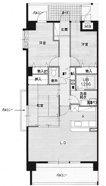 プレジール801 間取り図
