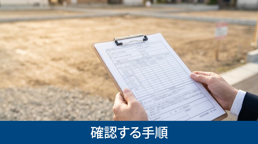 所有する土地の地目が雑種地か確認する手順