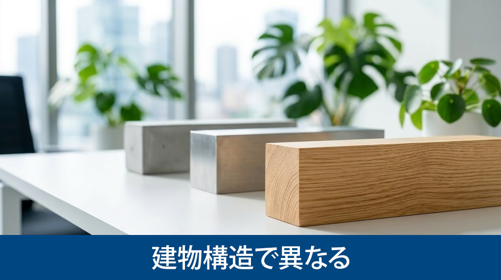 建物構造で異なる耐用年数