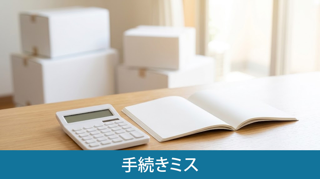売却後にやってはいけない手続きミス