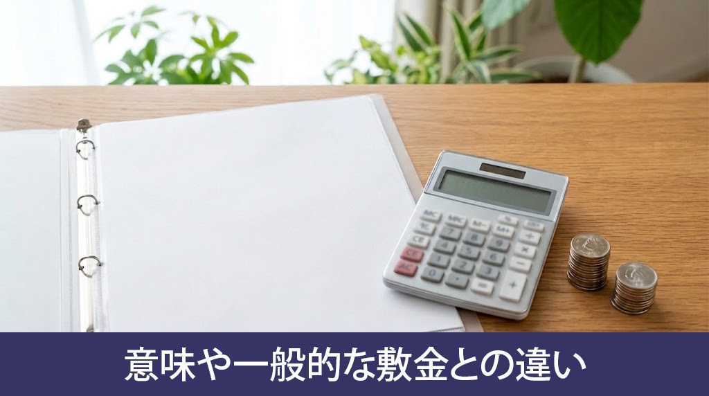敷引きの意味や一般的な敷金との違い