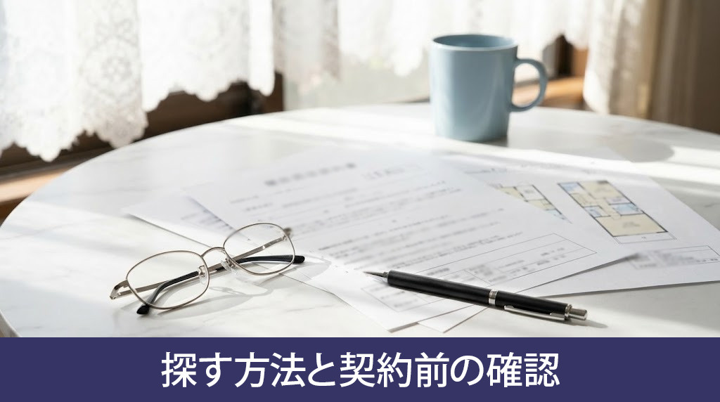 敷引きのない物件を探す方法と契約前の確認