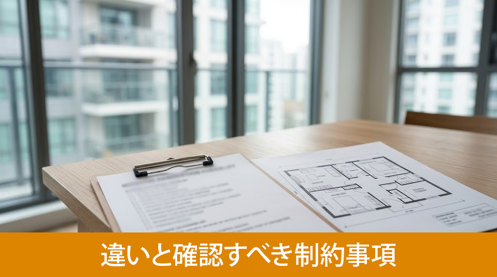マンションリノベーションの違いと確認すべき制約事項