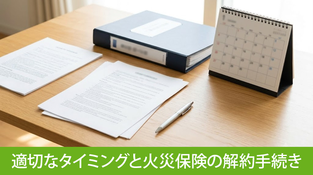 適切なタイミングと火災保険の解約手続き