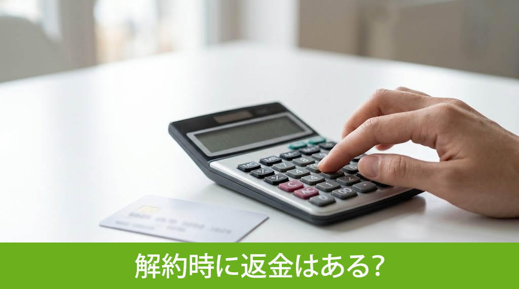 解約時に返金はある?