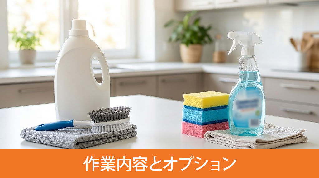 基本の作業内容とオプション