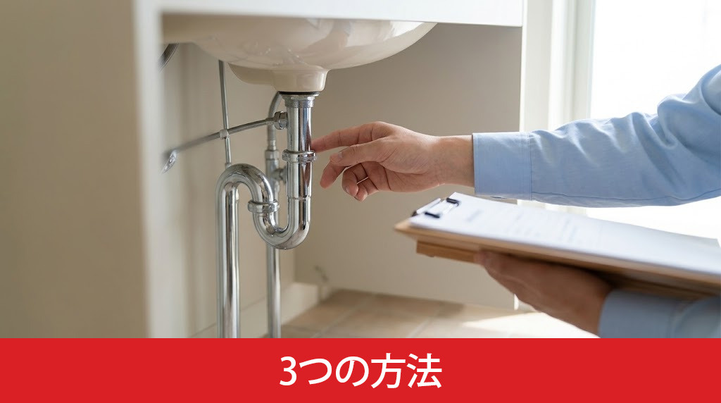 配管の劣化状態をチェックする3つの方法