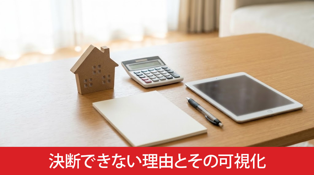 住宅購入を決断できない理由とその可視化